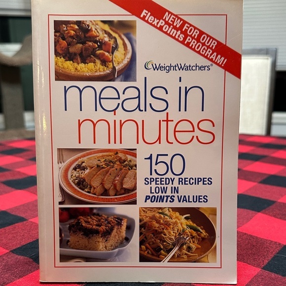 Weight Watchers Other - Weight Watchers Meals in Minutes Cookbook with Red and Blue Accents